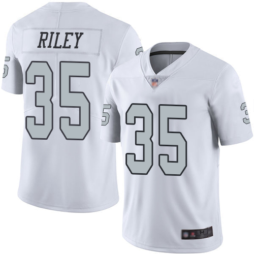 Men Oakland Raiders Limited White Curtis Riley Jersey NFL Football 35 Rush Vapor Untouchable Jersey